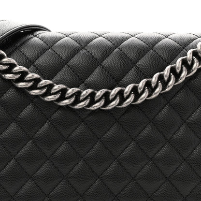 Caviar Quilted New Medium Boy Flap Black