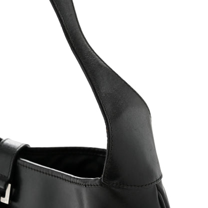 Calfskin Small Jackie O Hobo Black