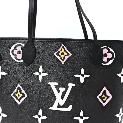 Monogram Giant Wild at Heart Neverfull MM Black