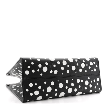 Monogram Kusama Dots Onthego MM Black White
