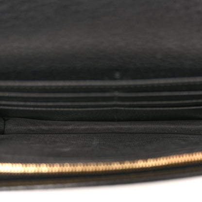 Dollar Calfskin Mini GG Marmont Chain Wallet Black
