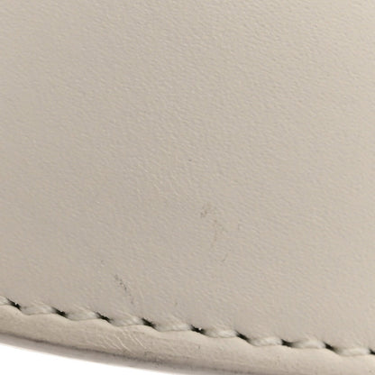 Smooth Calfskin Half Moon Shoulder Bag New Ivory