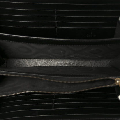 Calfskin Matelasse GG Marmont Chain Wallet Black