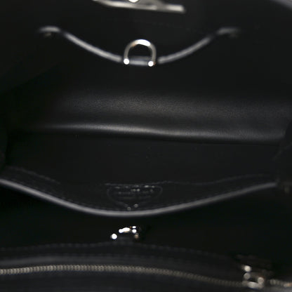 LV X YK Taurillon Capucines BB Black White