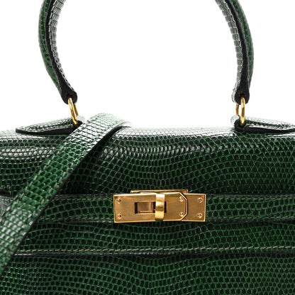 Lizard Mini Kelly Sellier 20 Vert Moyen