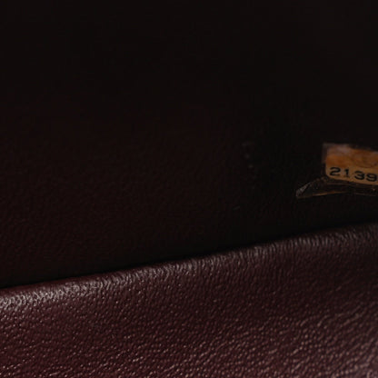 Calfskin Embossed Medium Paris Salzburg Boy Flap Navy