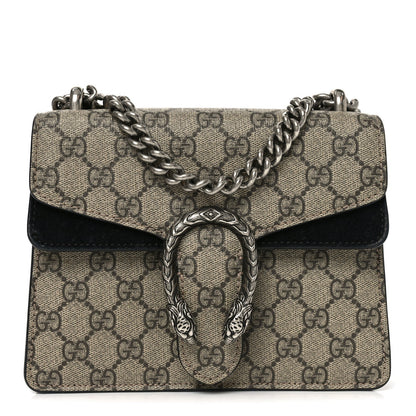 GG Supreme Monogram Mini Dionysus Shoulder Bag Black