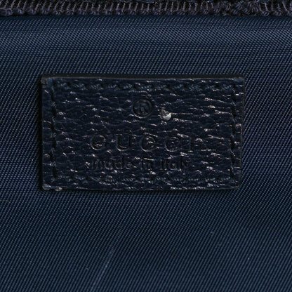 GG Supreme Monogram Textured Dollar Calfskin Web Large Savoy Trolley Suitcase Beige Blue