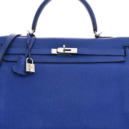 Togo Kelly Retourne 35 Bleu Electrique