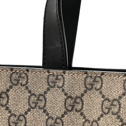 Soft GG Supreme Monogram Web Vertical Tote Black