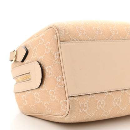 Summer Denim Calfskin GG Monogram Small Ophidia Top Handle Bag Souffle Rose