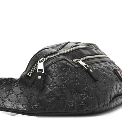 Guccissima Web Belt Bag Black