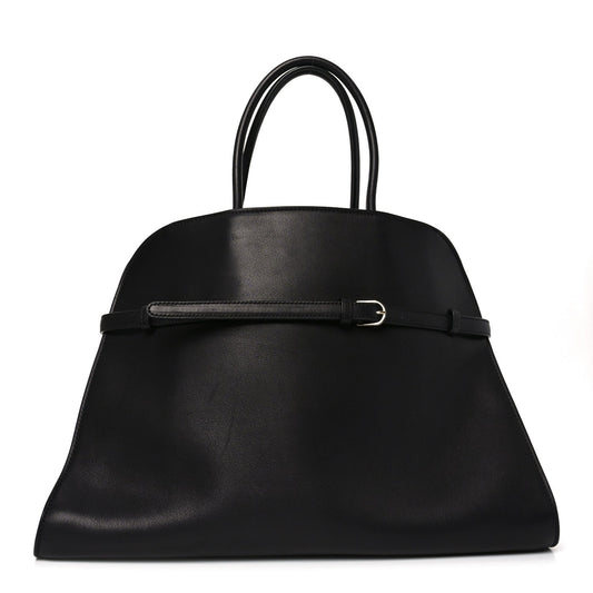 Polished Saddle Calfskin Soft Margaux Belt 15 Black