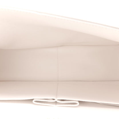 Caviar Quilted Jumbo Double Flap White