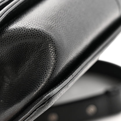 Caviar Quilted Medium Boy Flap Black