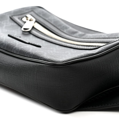 Soft GG Supreme Monogram Web Belt Bag Black Grey