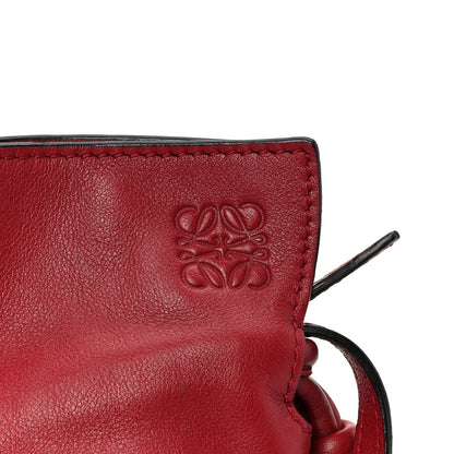 Calfskin Mini Flamenco Knot Bag Red
