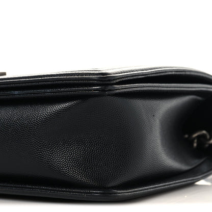 Caviar Quilted New Medium Boy Flap Black