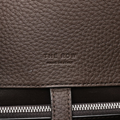 Grained Calfskin Margaux Shoulder 12 Deep Brown