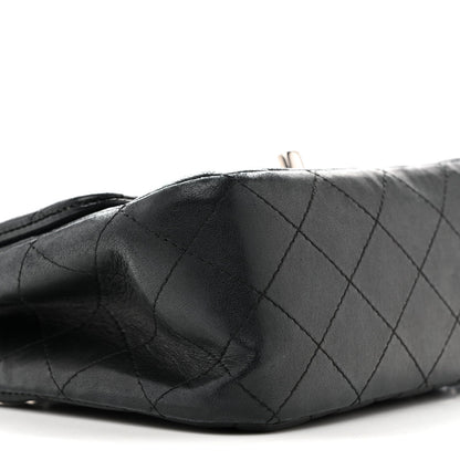 Lambskin Quilted Mini Square Flap Black