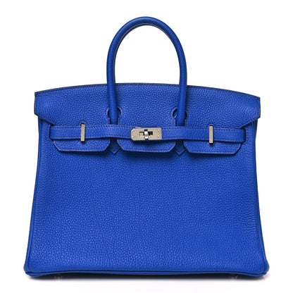 Togo Verso Birkin 25 Bleu Royal Capucine