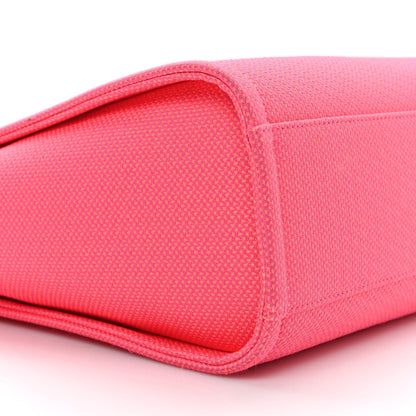 Canvas Mini Deauville Tote Pink Orange