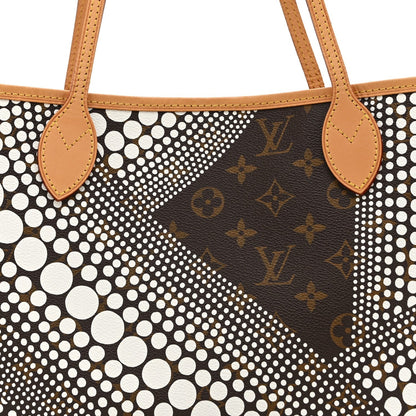Monogram Kusama Waves Neverfull MM White