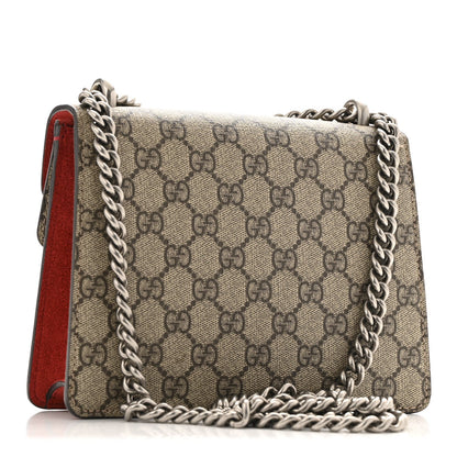 GG Supreme Monogram Mini Dionysus Shoulder Bag Hibiscus Red