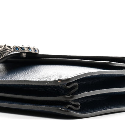 Dollar Calfskin Crystal Small Dionysus Shoulder Bag Blue Agata Montana Sapphire