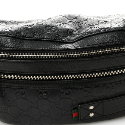 Guccissima Web Belt Bag Black