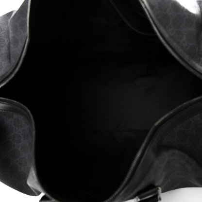 GG Supreme Monogram Medium Carry-On Duffle Bag Black Grey