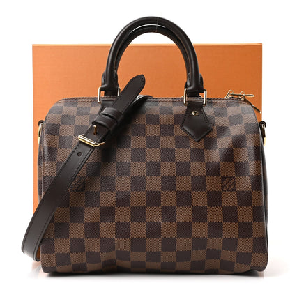 Damier Ebene Speedy Bandouliere 25