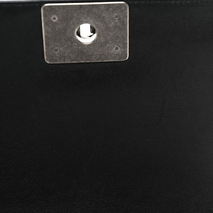 Lambskin Quilted Medium Boy Flap Black