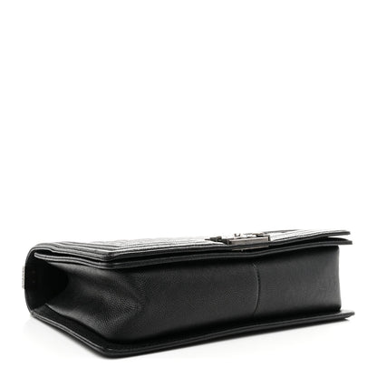 Caviar Quilted New Medium Boy Flap Black