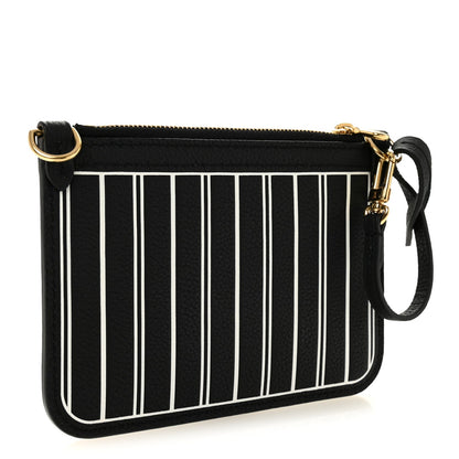 Calfskin Neverfull Inside Out MM Pochette Black