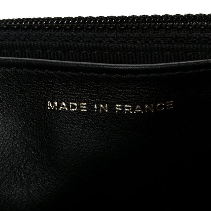Caviar Quilted Boy Wallet On Chain WOC Black